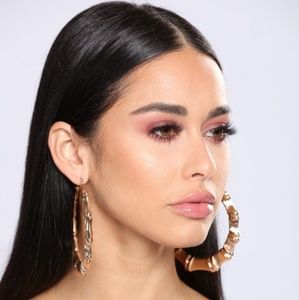 Chunky hoop earrings